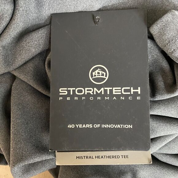 Stormtech TShirt Mens Small Gray H2X Dry Performance Combination Shoulder NEW - Picture 5 of 16